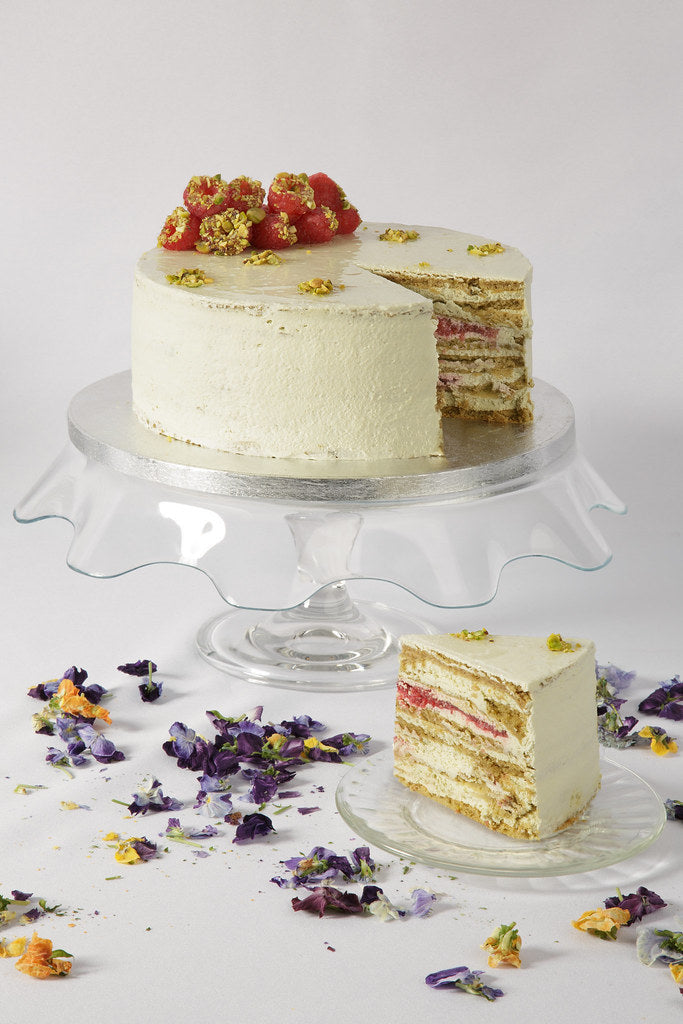 Pistacijų tortas (veganiškas)