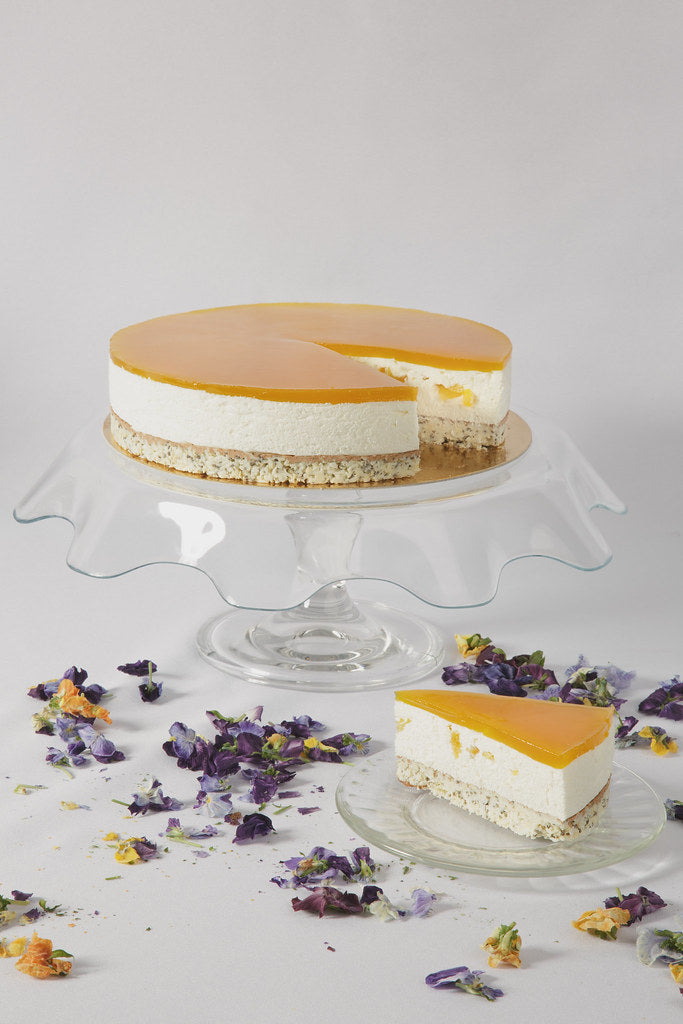 Kokosų ir pasiflorų tortas (veganiškas)